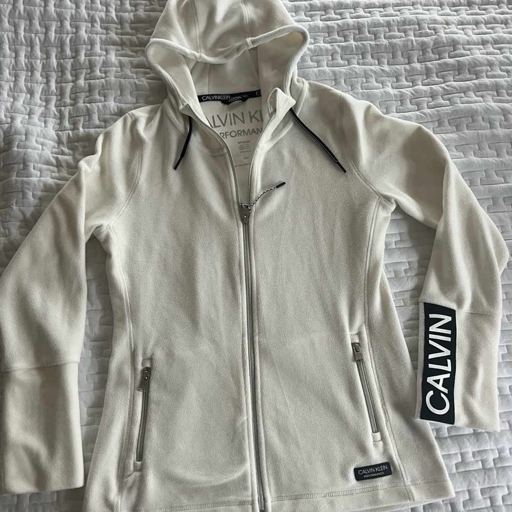 Calvin Klein Women's Cream Utility Jacket